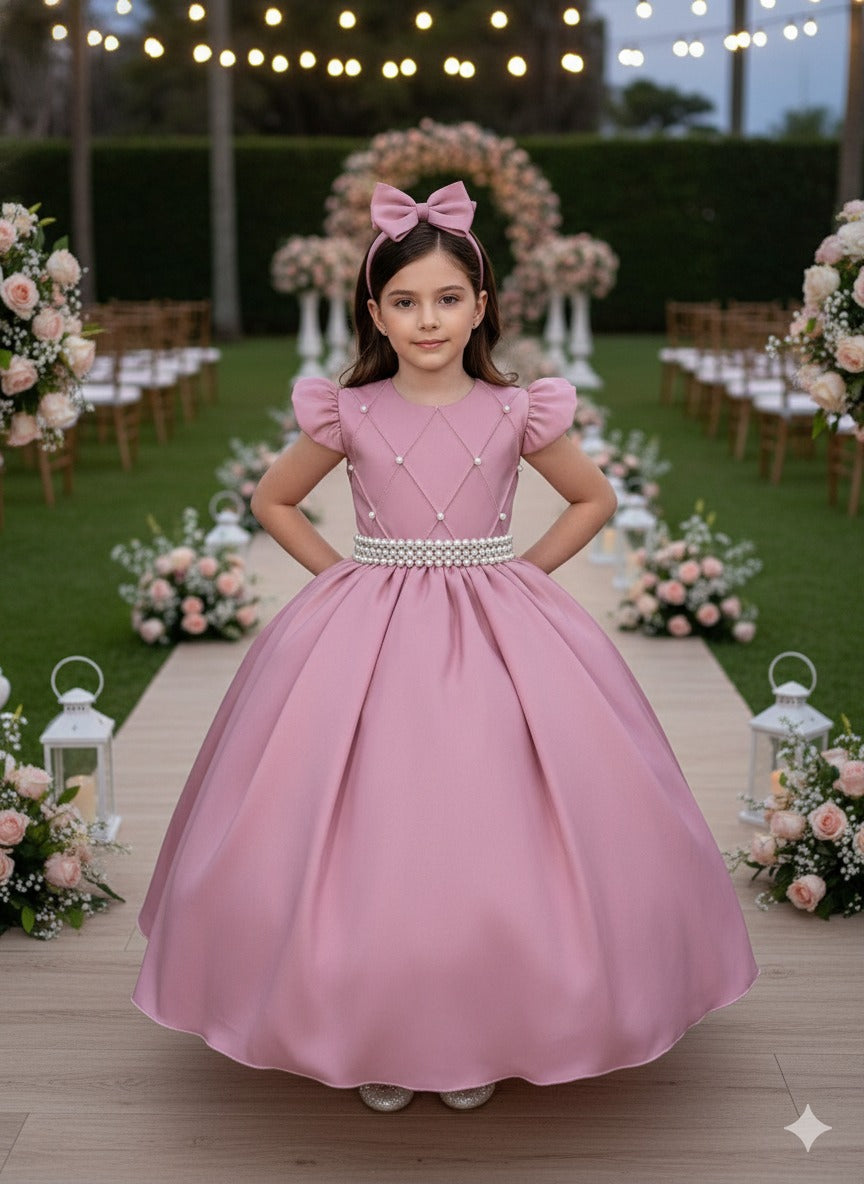 Vestido Ysa Kids Ariane Longo Rosê - Leveza e Elegância para Meninas | Bebeloo Kids
