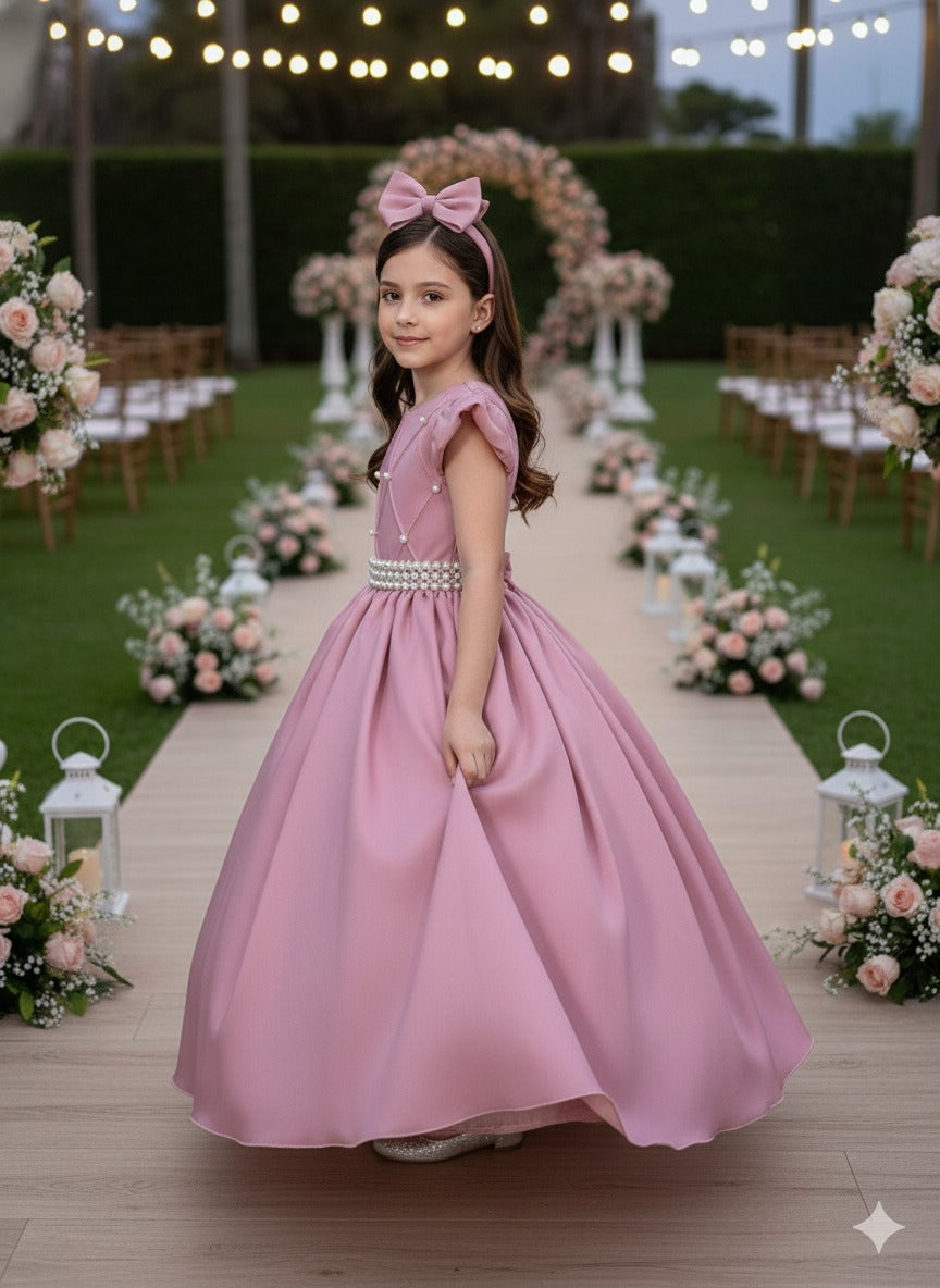 Vestido Ysa Kids Ariane Longo Rosê - Leveza e Elegância para Meninas | Bebeloo Kids