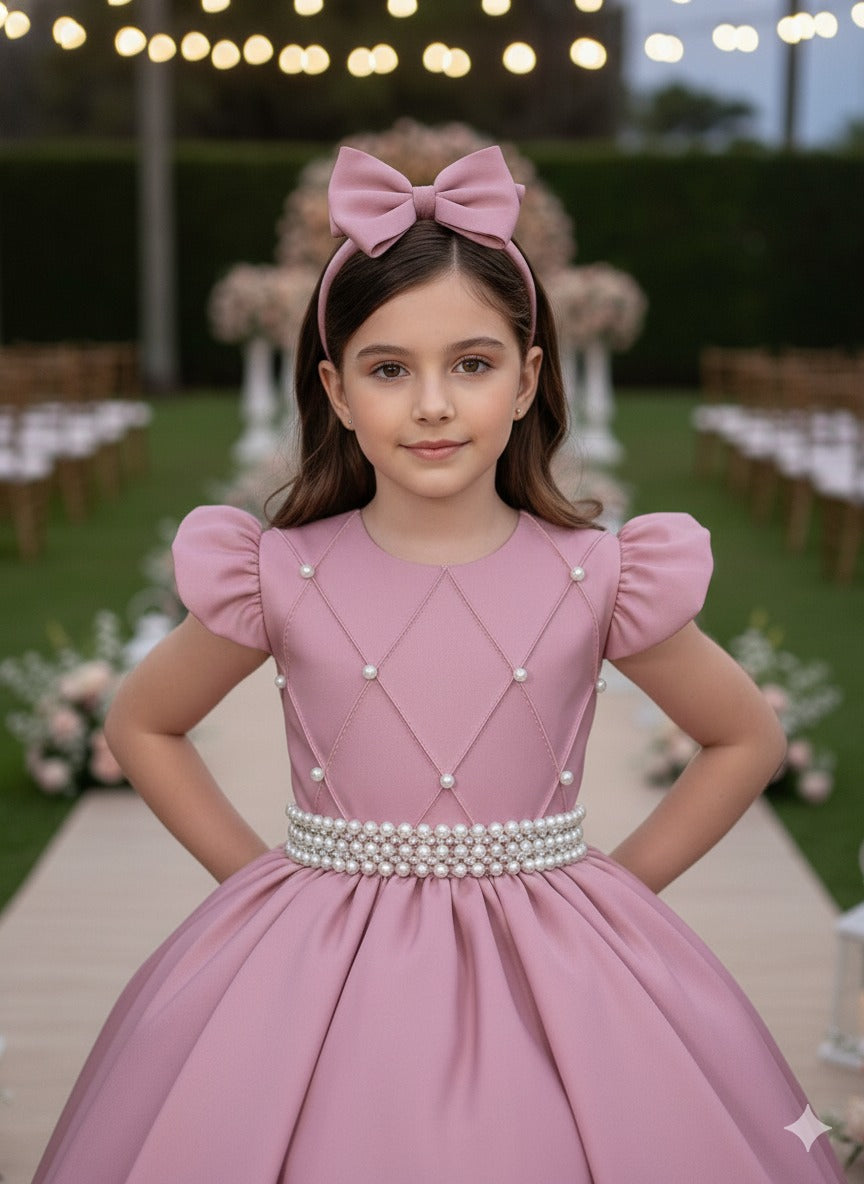Vestido Ysa Kids Ariane Longo Rosê - Leveza e Elegância para Meninas | Bebeloo Kids