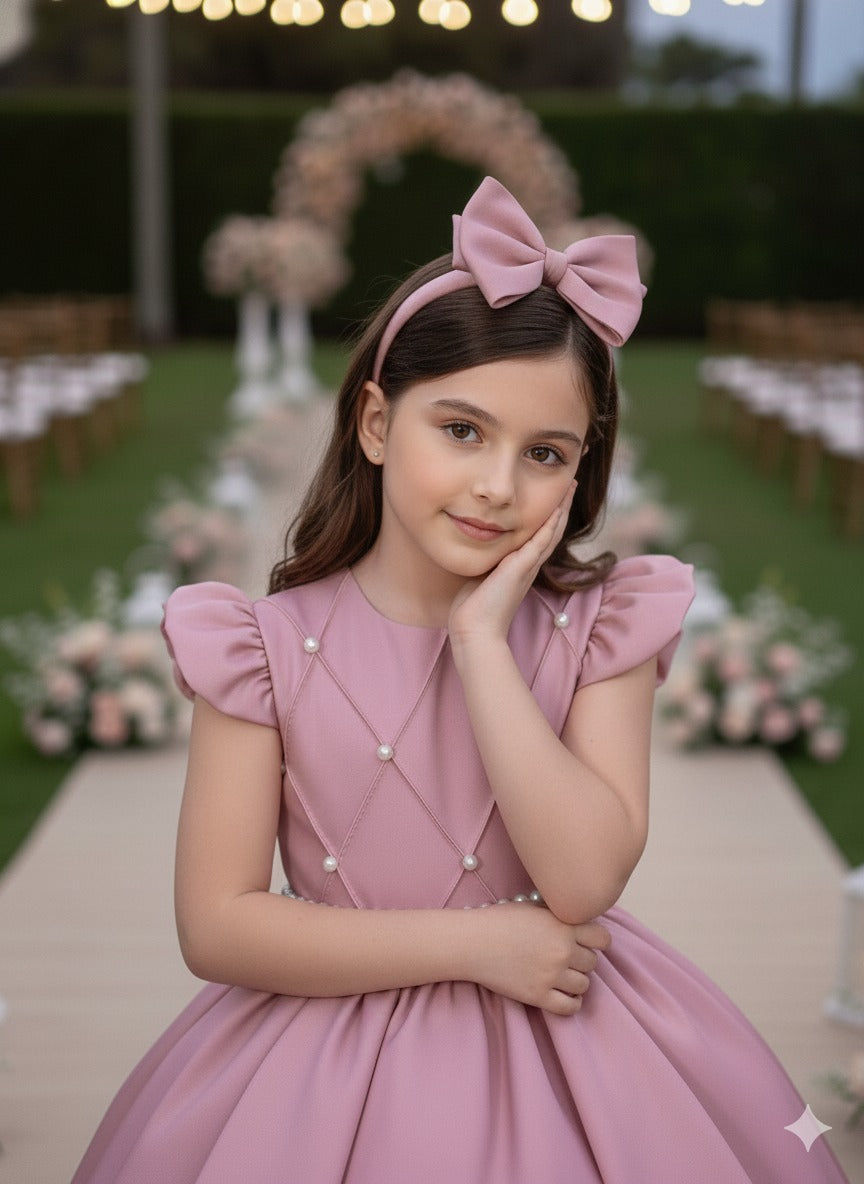 Vestido Ysa Kids Ariane Longo Rosê - Leveza e Elegância para Meninas | Bebeloo Kids