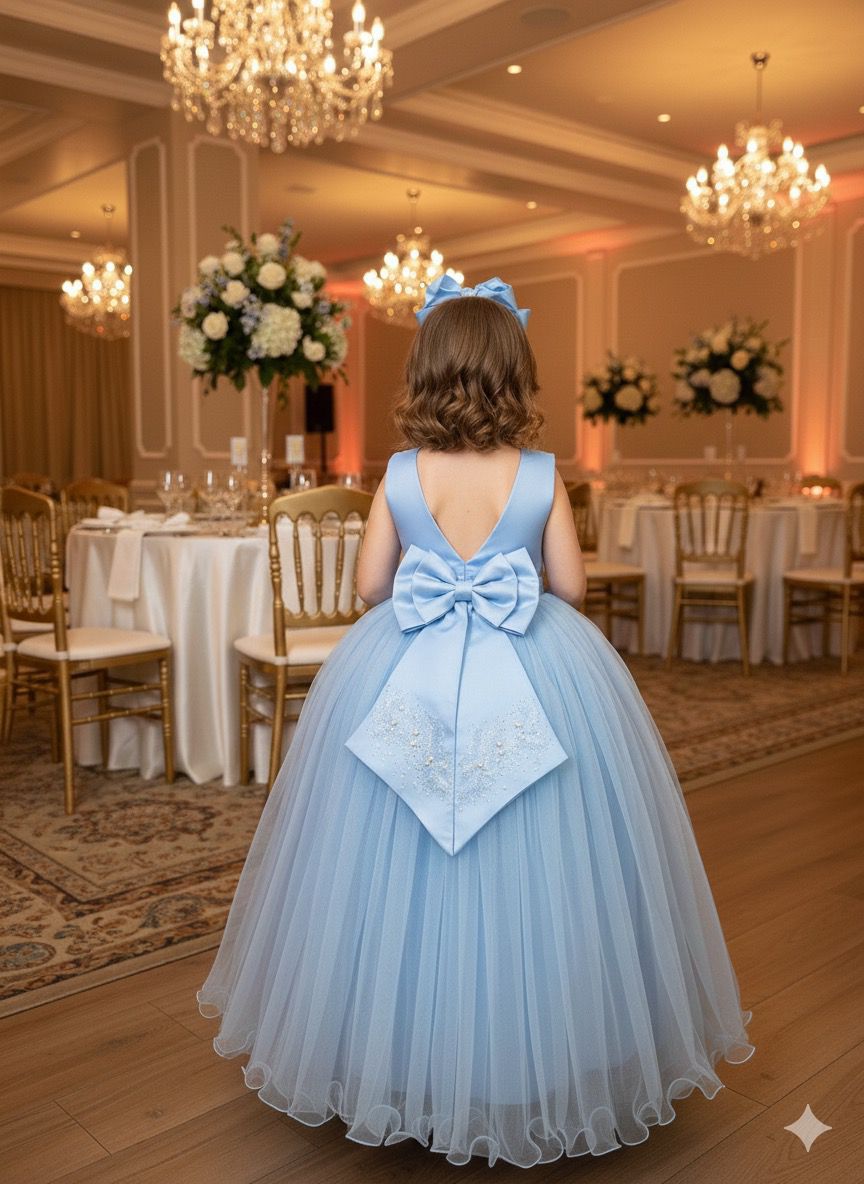 Vestido Enjoy Longo Regata Azul Bebe - Leveza e Elegância para Meninas | Bebeloo Kids