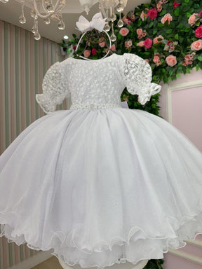 Vestido Bella Child Laize Branco - Leveza e Elegância para Meninas | Bebeloo Kids