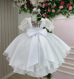 Vestido Bella Child Laize Branco - Leveza e Elegância para Meninas | Bebeloo Kids
