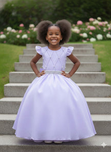 Vestido Ysa Kids Ariane Longo Lavanda - Leveza e Elegância para Meninas | Bebeloo Kids