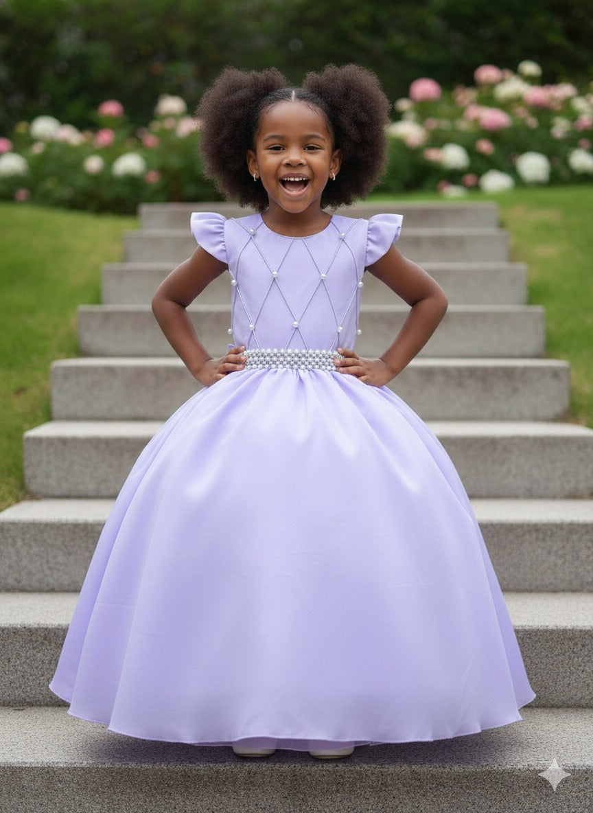 Vestido Ysa Kids Ariane Longo Lavanda - Leveza e Elegância para Meninas | Bebeloo Kids