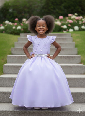Vestido Ysa Kids Ariane Longo Lavanda - Leveza e Elegância para Meninas | Bebeloo Kids