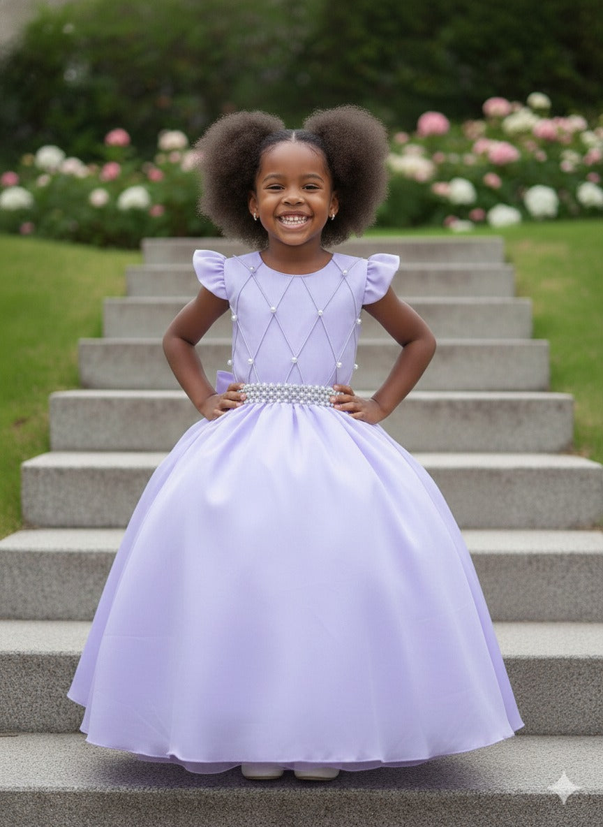 Vestido Ysa Kids Ariane Longo Lavanda - Leveza e Elegância para Meninas | Bebeloo Kids
