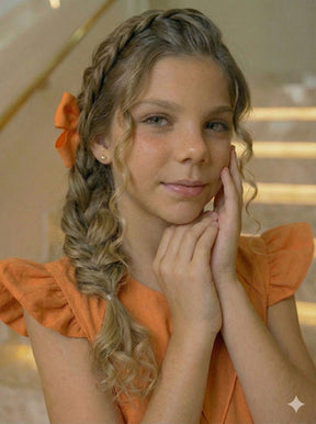 Vestido Ysa Kids Ariane Longo Terracota - Leveza e Elegância para Meninas | Bebeloo Kids