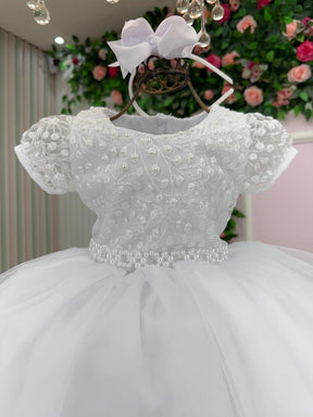 Vestido Bella Child Lavínia Branco - Leveza e Elegância para Meninas | Bebeloo Kids