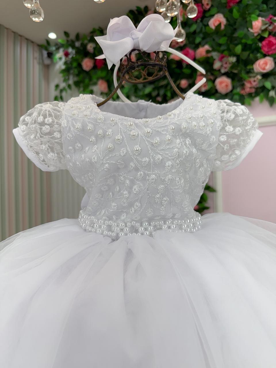 Vestido Bella Child Lavínia Branco - Leveza e Elegância para Meninas | Bebeloo Kids