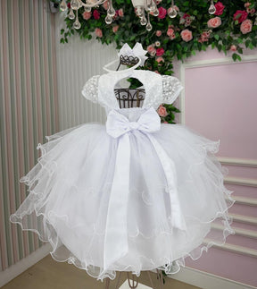 Vestido Bella Child Lavínia Branco - Leveza e Elegância para Meninas | Bebeloo Kids