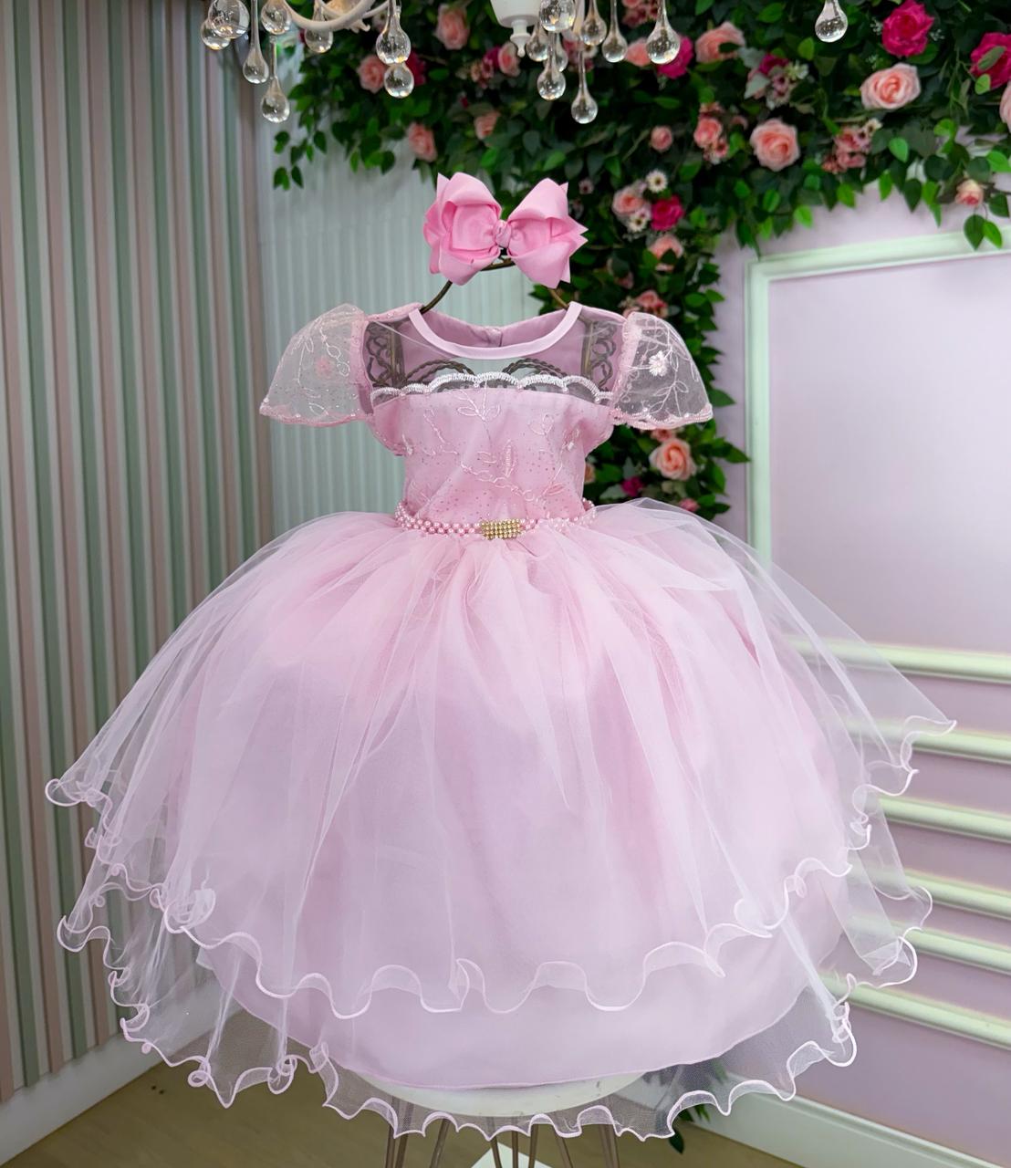Vestido Bella Child Layla Rosa Bebe - Leveza e Elegância para Meninas | Bebeloo Kids