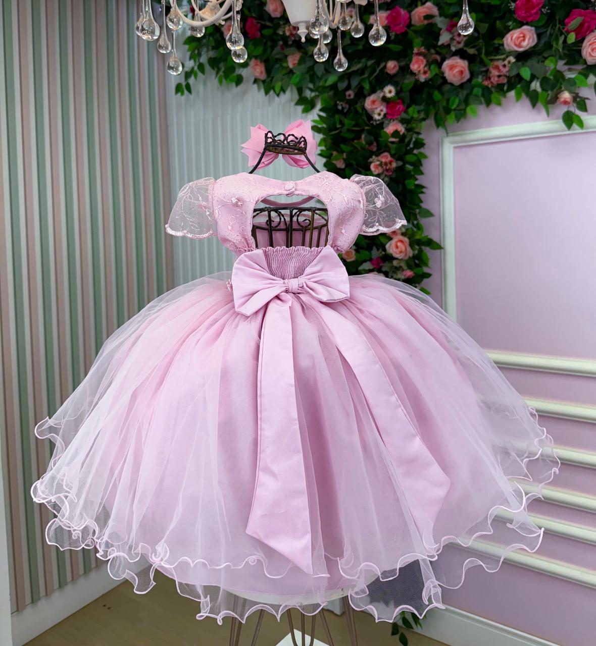 Vestido Bella Child Layla Rosa Bebe - Leveza e Elegância para Meninas | Bebeloo Kids