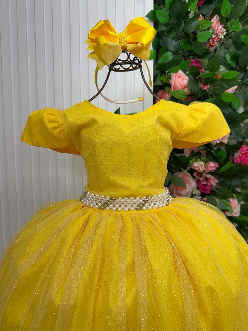 Vestido Marie Longo Heloisa Amarelo (VESTMRLNGHLAMLL)