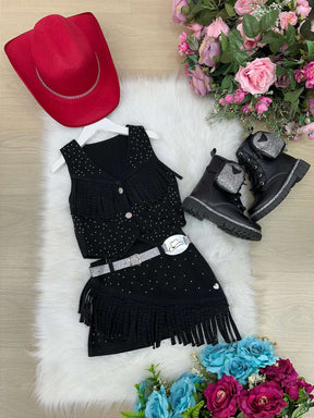 Conjunto Blogueirinha Boiadeira Maraisa - Estilo Delicado para o Dia a Dia | Bebeloo Kids