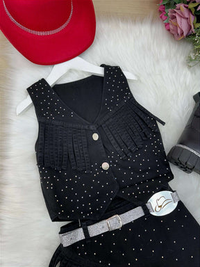 Conjunto Blogueirinha Boiadeira Maraisa - Estilo Delicado para o Dia a Dia | Bebeloo Kids
