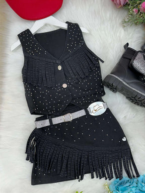 Conjunto Blogueirinha Boiadeira Maraisa - Estilo Delicado para o Dia a Dia | Bebeloo Kids