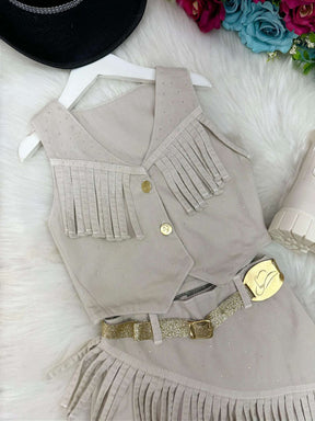 Conjunto Blogueirinha Boiadeira Maraisa - Estilo Delicado para o Dia a Dia | Bebeloo Kids
