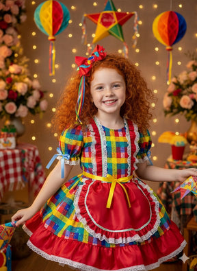 Vestido Junino Bell Valentina - Leveza e Elegância para Meninas | Bebeloo Kids