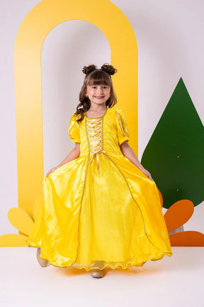 Fantasia Princesa A Bela e a Fera Longa Modelo 3 - Qualidade e Cuidado para os Pequenos | Bebeloo Kids