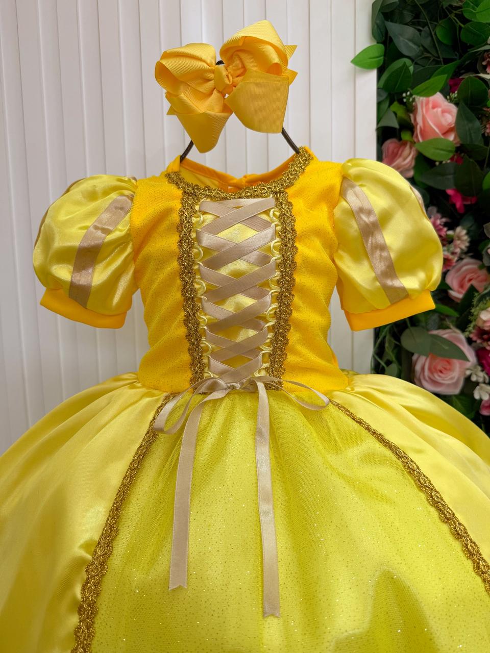Fantasia Princesa A Bela e a Fera Longa Modelo 3 - Qualidade e Cuidado para os Pequenos | Bebeloo Kids