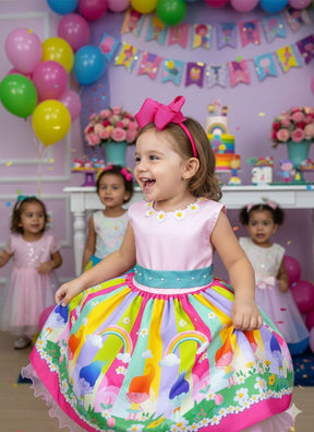 Vestido Tematicos Luxo Trolls - Leveza e Elegância para Meninas | Bebeloo Kids