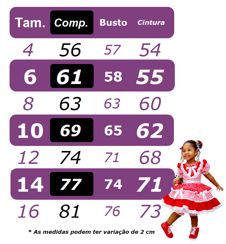 Vestido Infantil Junino Vermelho Xadrez C/ Babados Luxo  - Leveza e Elegância para Meninas | Bebeloo Kids