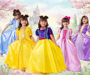 Fantasia Princesa Princesas + Saiote - Qualidade e Cuidado para os Pequenos | Bebeloo Kids