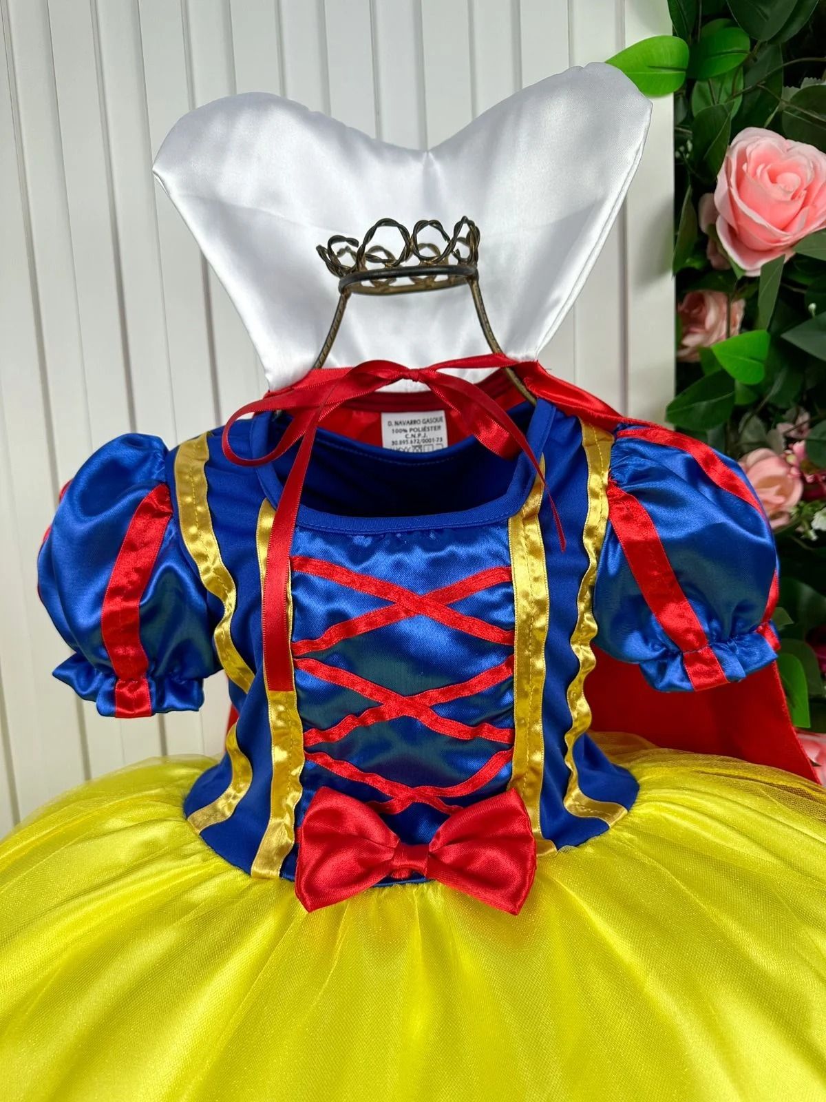 Fantasia Princesa Princesas + Saiote - Qualidade e Cuidado para os Pequenos | Bebeloo Kids