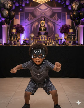 Fantasia Pantera Negra Modelo 2 - Diversão e Encanto para Brincar | Bebeloo Kids