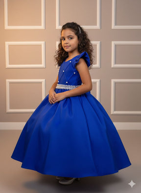 Vestido Ysa Kids Ariane Longo Azul Royal - Leveza e Elegância para Meninas | Bebeloo Kids
