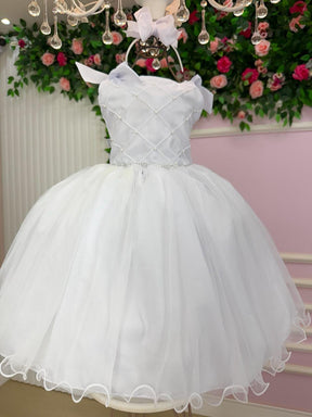 Vestido Marie Mariely Branco - Leveza e Elegância para Meninas | Bebeloo Kids