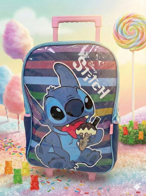 Mochila de Rodinhas Stitch - Praticidade e Charme para o Dia a Dia | Bebeloo Kids