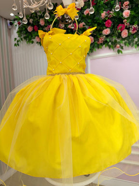 Vestido Marie Mariely Amarelo - Leveza e Elegância para Meninas | Bebeloo Kids