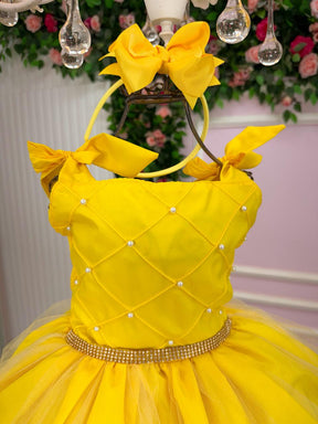 Vestido Marie Mariely Amarelo - Leveza e Elegância para Meninas | Bebeloo Kids