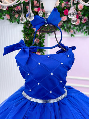 Vestido Marie Mariely Azul Royal - Leveza e Elegância para Meninas | Bebeloo Kids