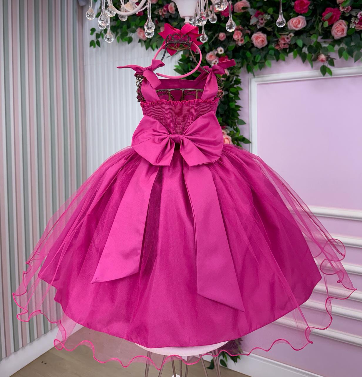 Vestido Marie Mariely Pink - Leveza e Elegância para Meninas | Bebeloo Kids
