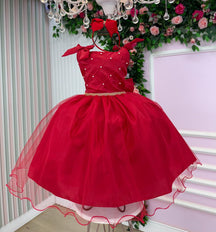 Vestido Marie Mariely Vermelho - Leveza e Elegância para Meninas | Bebeloo Kids