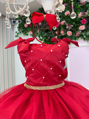 Vestido Marie Mariely Vermelho - Leveza e Elegância para Meninas | Bebeloo Kids