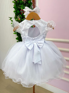 Vestido Menina Bonita Bebe Ana Maria Branco - Leveza e Elegância para Meninas | Bebeloo Kids