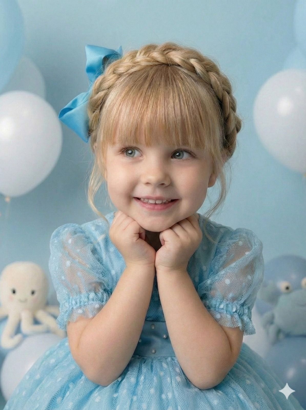 Vestido Marie Azul Tiffany Bolinhas (VESTMARIEAZLTFFNBLNHS)
