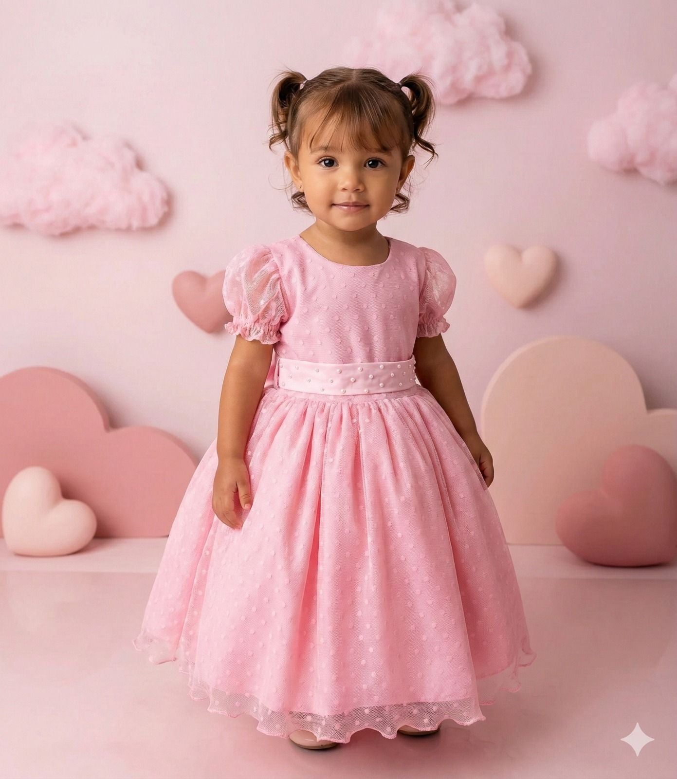 Vestido Marie Rosa Bebe Bolinhas (VESTMARIERSBBBLNHS)