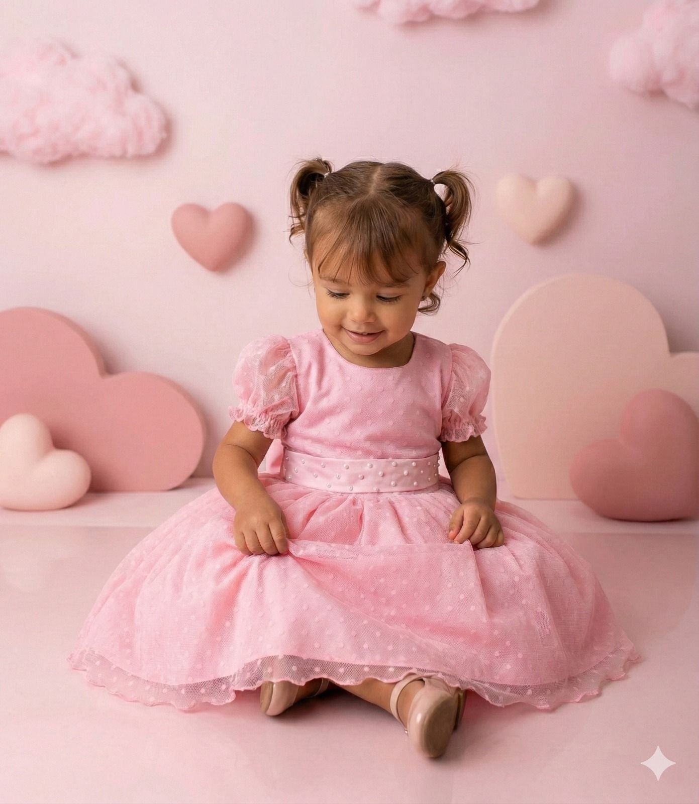 Vestido Marie Rosa Bebe Bolinhas (VESTMARIERSBBBLNHS)