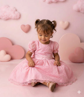 Vestido Marie Rosa Bebe Bolinhas (VESTMARIERSBBBLNHS)