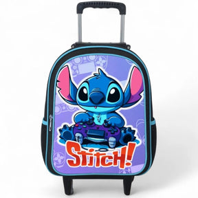 Mochila Rodinhas Stitch + Estojo de Brinde - Praticidade e Charme para o Dia a Dia | Bebeloo Kids