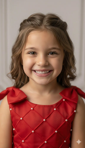 Vestido Marie Mariely Vermelho - Leveza e Elegância para Meninas | Bebeloo Kids