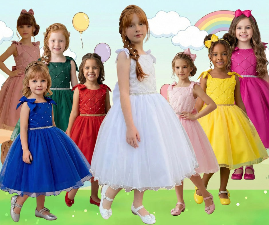Vestido Marie Mariely - Leveza e Elegância para Meninas | Bebeloo Kids