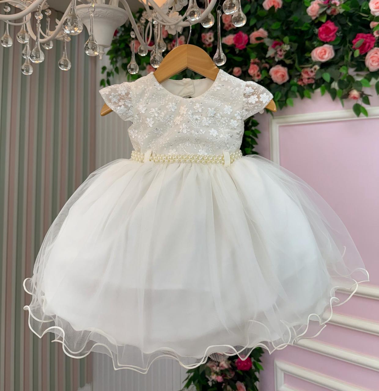 Vestido Menina Bonita Bebe Ana Leticia Off - Leveza e Elegância para Meninas | Bebeloo Kids