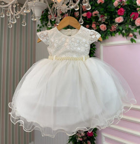 Vestido Menina Bonita Bebe Ana Leticia Off - Leveza e Elegância para Meninas | Bebeloo Kids