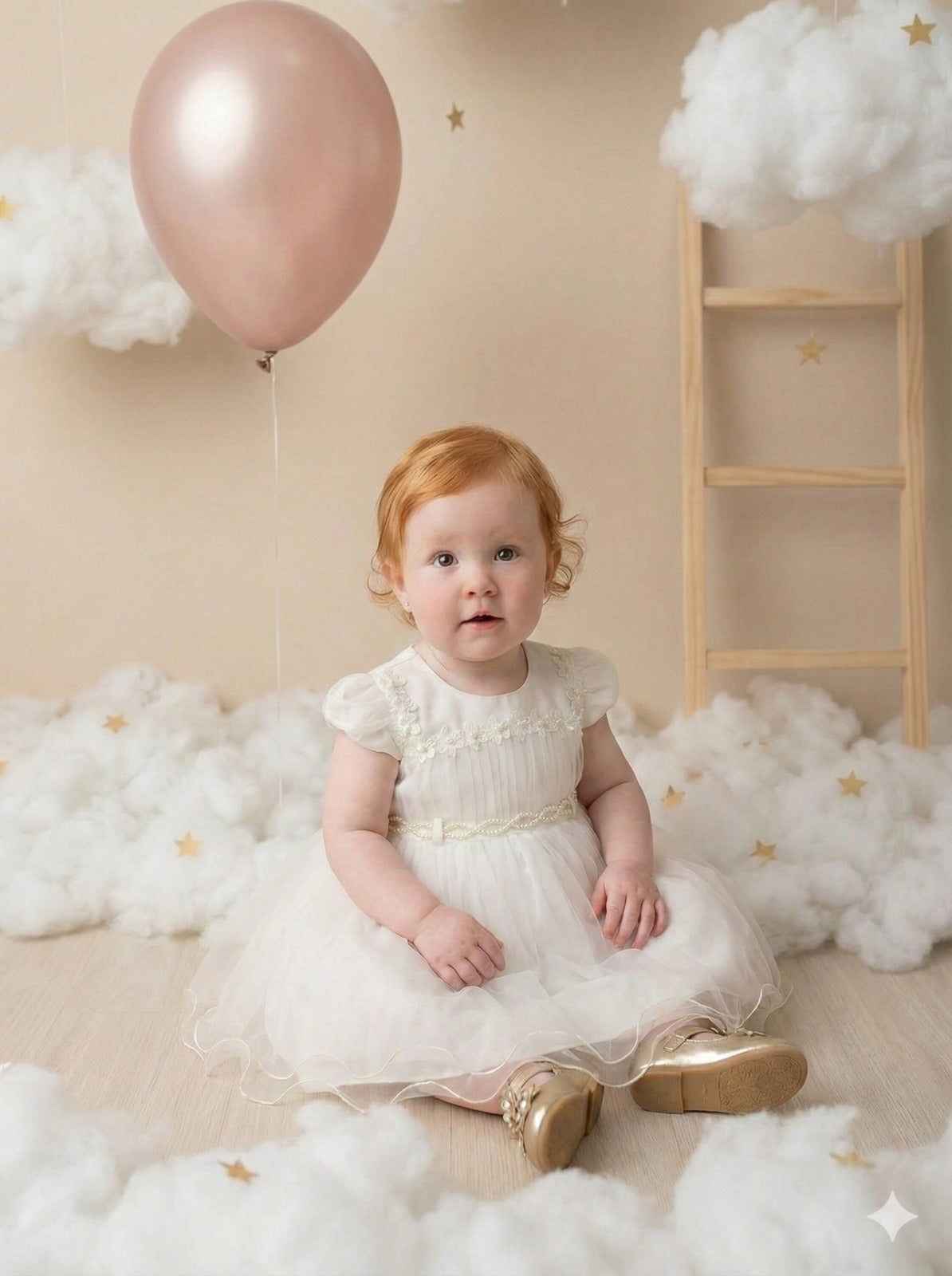 Vestido Menina Bonita Bebe Ana Livia Off - Leveza e Elegância para Meninas | Bebeloo Kids